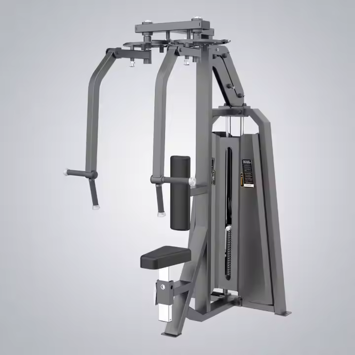 Chest fly machine for isolating and shaping the pectoral muscles with smooth, guided motion