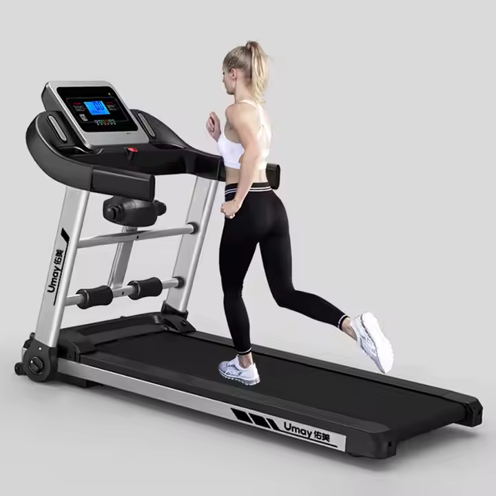 Compact home treadmill for easy walking or jogging indoors, perfect for small spaces